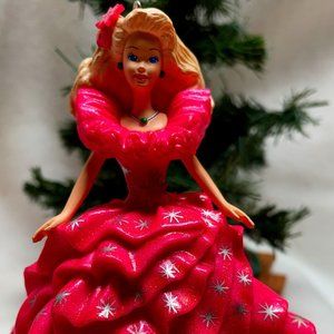 Happy Holidays BARBIE Doll Hallmark Ornament